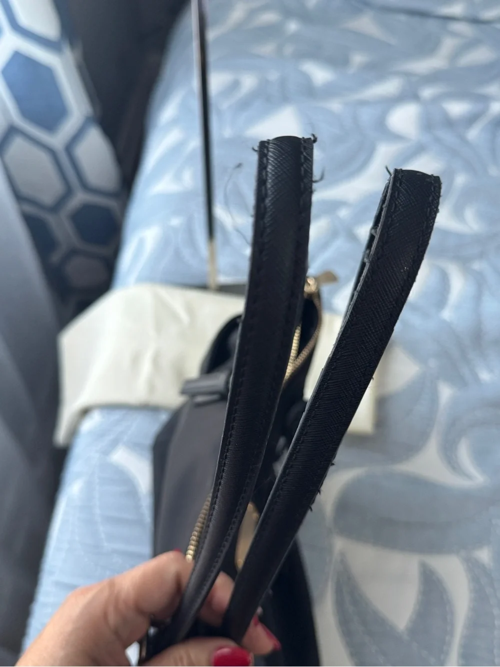 Michael Kors Jet Set EW TZ Top Zip Nylon Black Tote Bag 38H7CTTT8C with Tags
